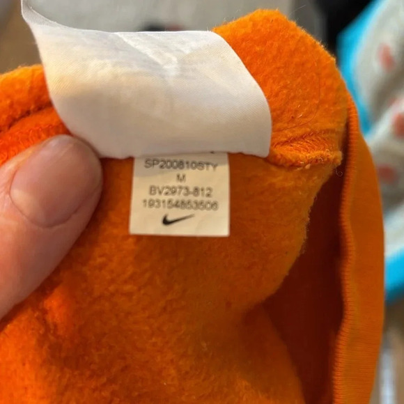 Nike Orange Hoodie for Men - Picture 5 of 5